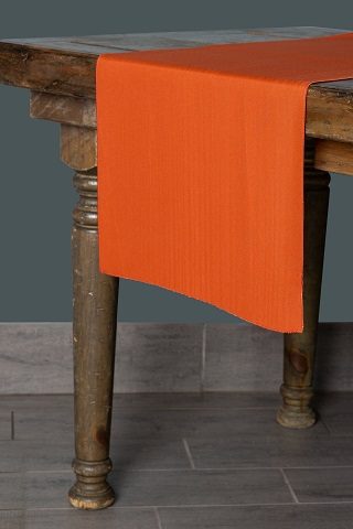 Classic Solid Burnt Orange table runner